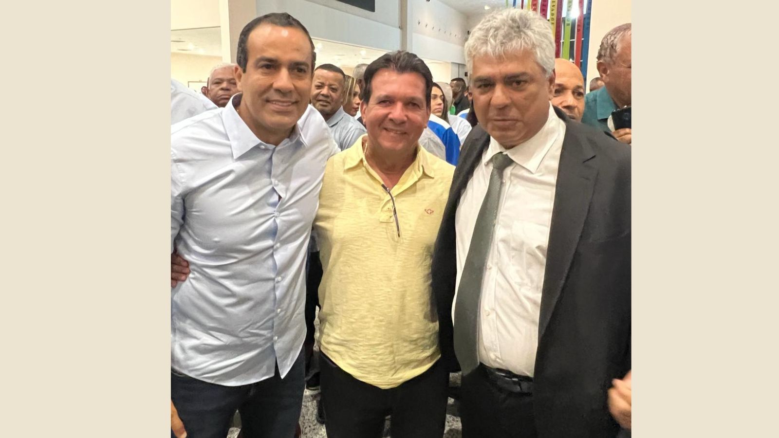 Prefeito de Salvador, Bruno Reis, Wilsinho e o deputado Robinho.